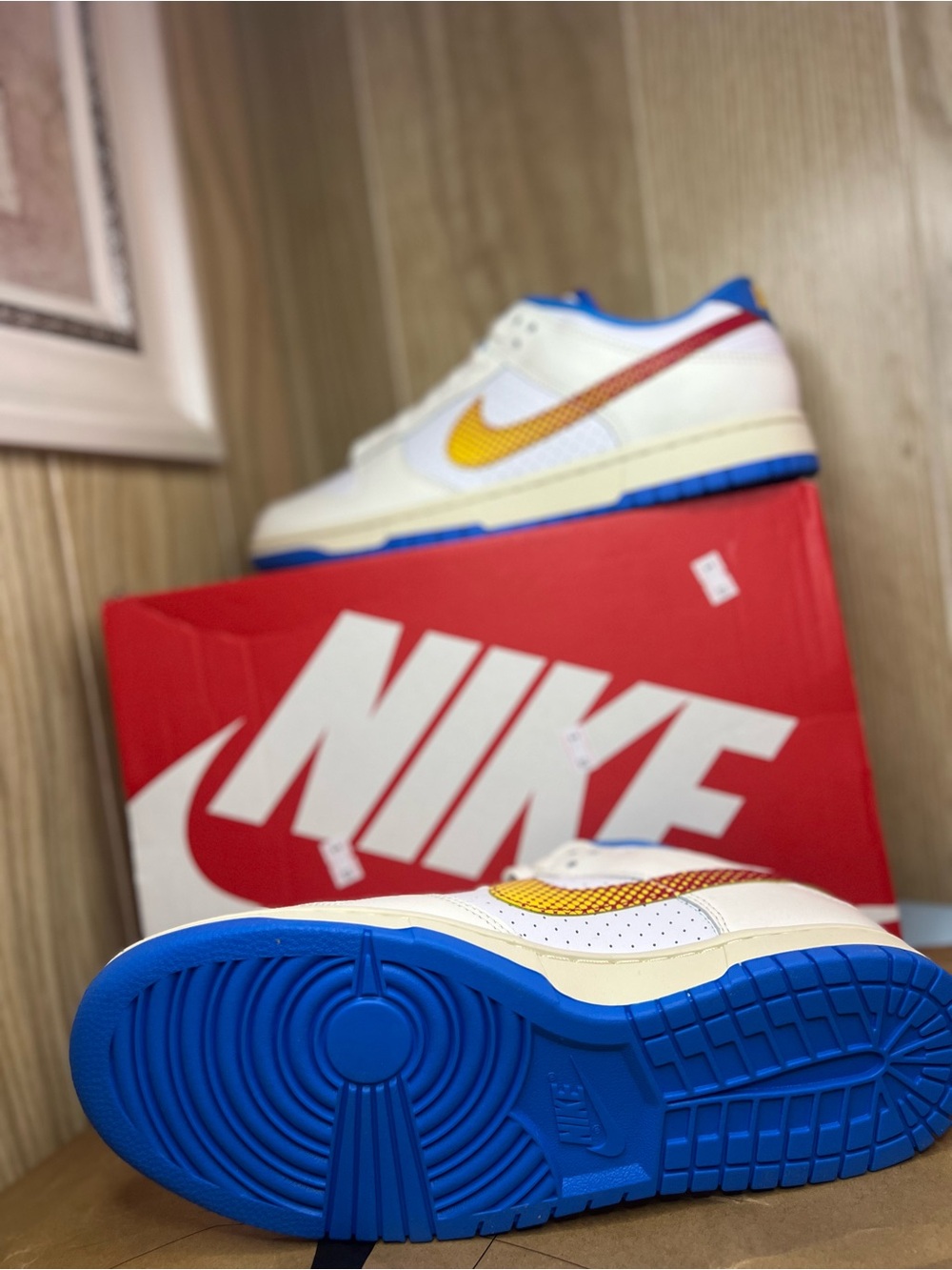 Nike Dunk Low White Yellow Red Blue – Men’s/Women’s